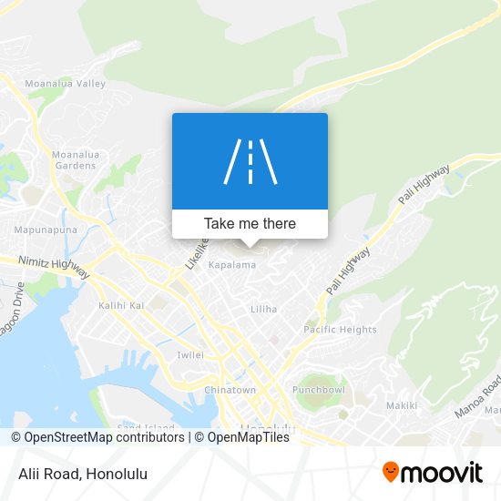 Mapa de Alii Road