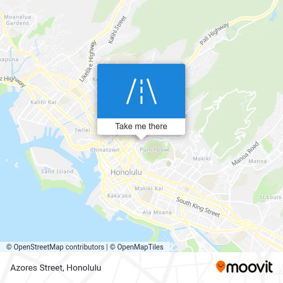 Azores Street map