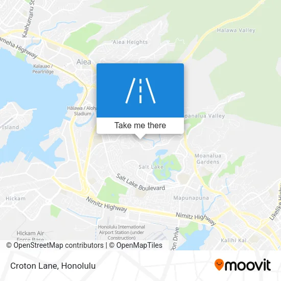 Croton Lane map