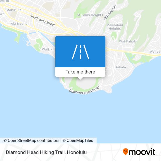 Mapa de Diamond Head Hiking Trail