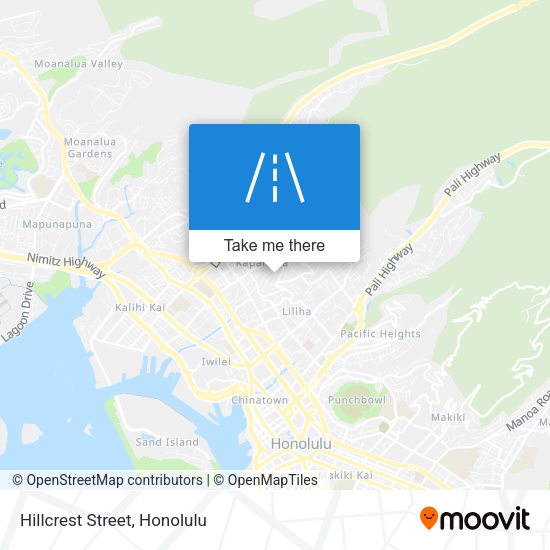 Mapa de Hillcrest Street