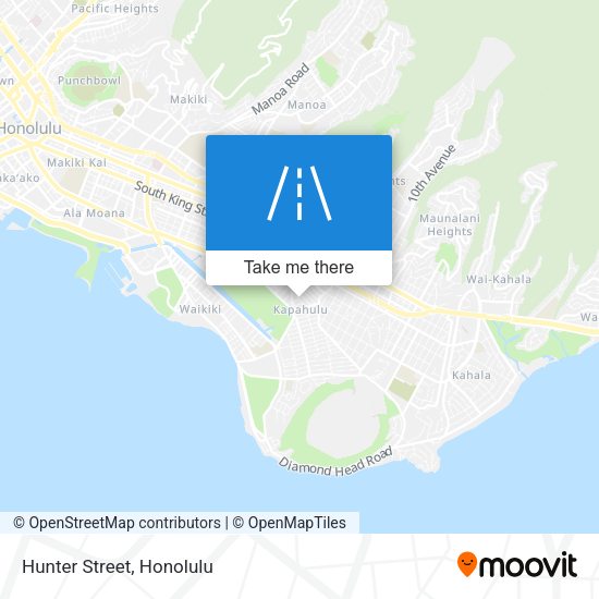 Mapa de Hunter Street
