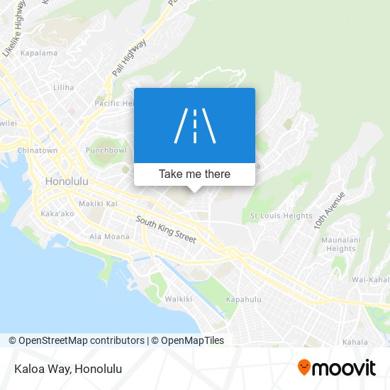 Kaloa Way map