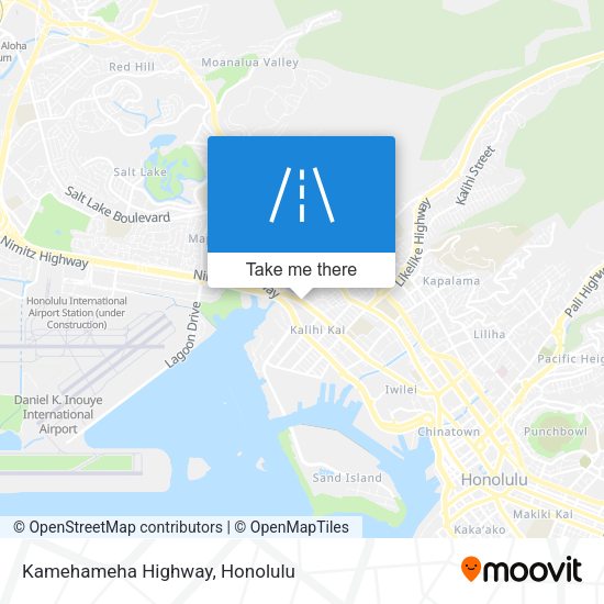 Mapa de Kamehameha Highway