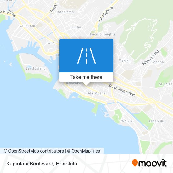 Mapa de Kapiolani Boulevard