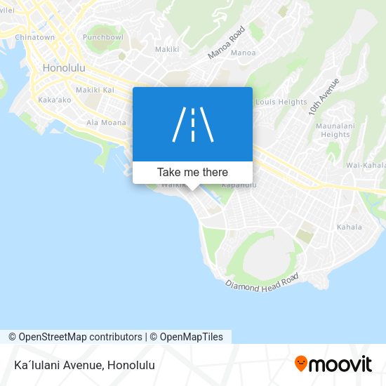 KaʻIulani Avenue map