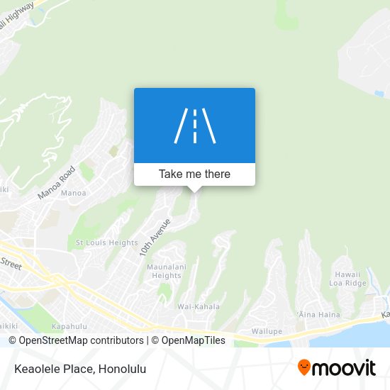Keaolele Place map