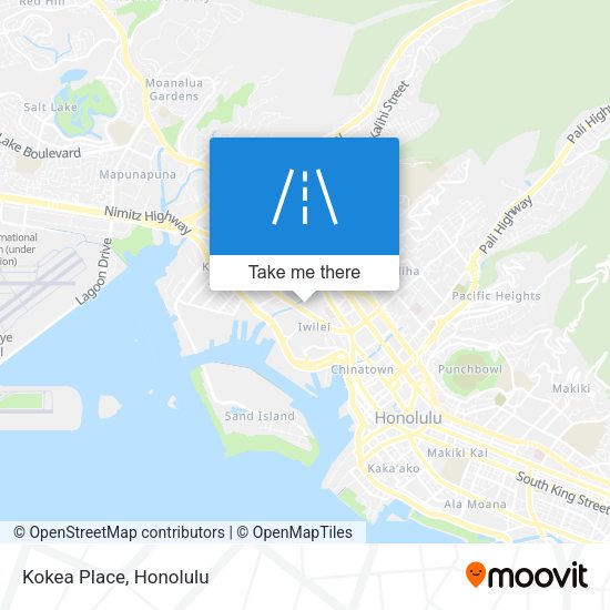 Mapa de Kokea Place