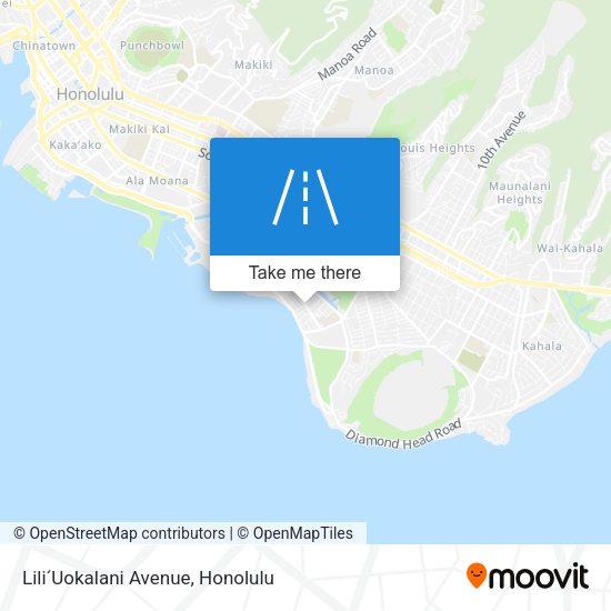 Mapa de LiliʻUokalani Avenue