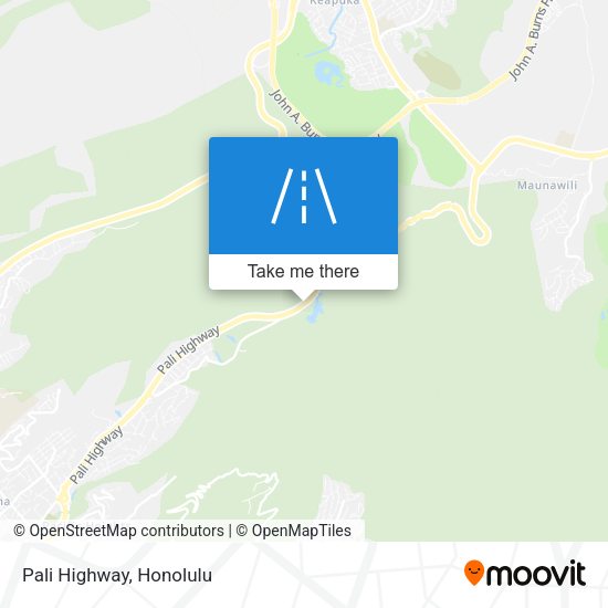 Mapa de Pali Highway