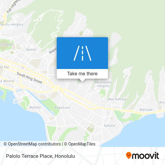 Palolo Terrace Place map