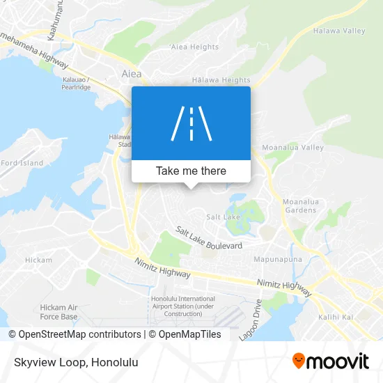 Skyview Loop map