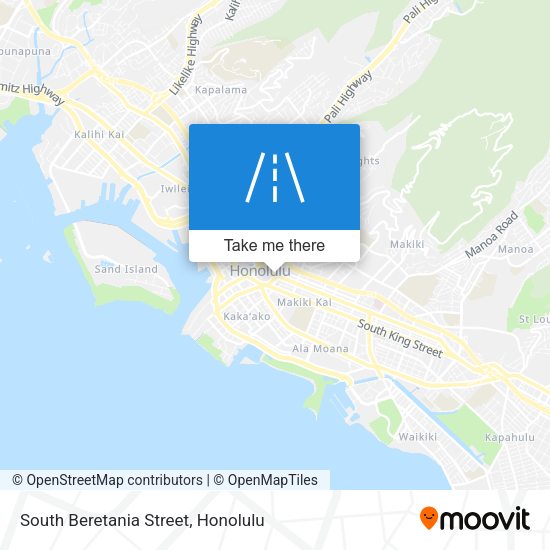 South Beretania Street map