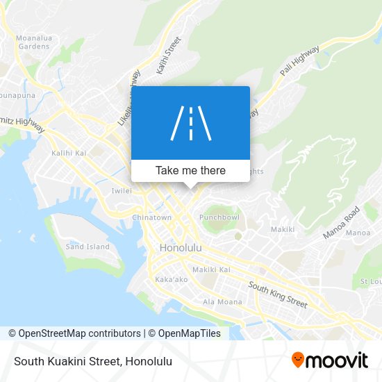 Mapa de South Kuakini Street