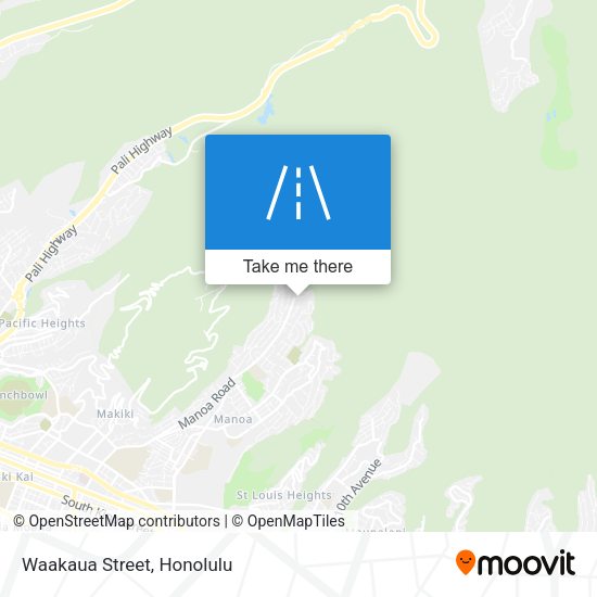 Waakaua Street map