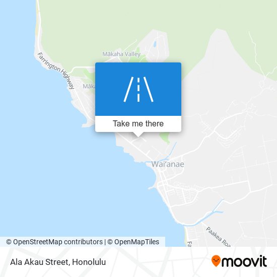 Ala Akau Street map