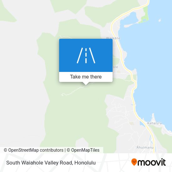 South Waiahole Valley Road map