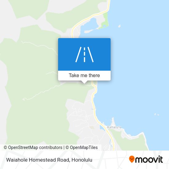 Waiahole Homestead Road map