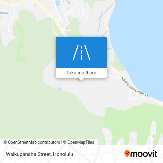 Waikupanaha Street map