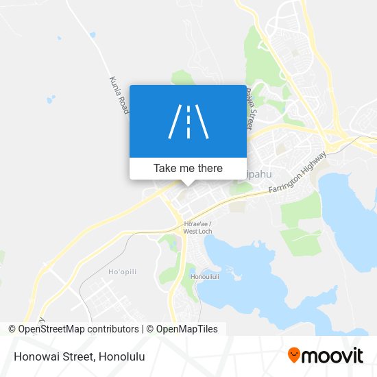 Honowai Street map