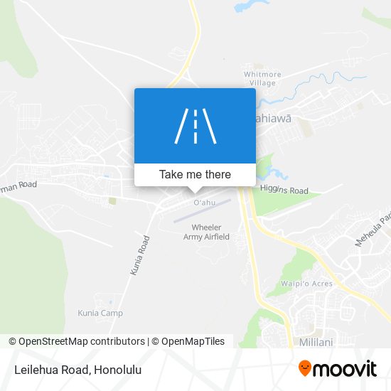 Leilehua Road map