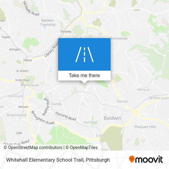 Whitehall Elementary School Trail map