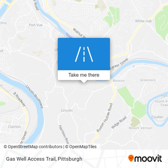 Mapa de Gas Well Access Trail