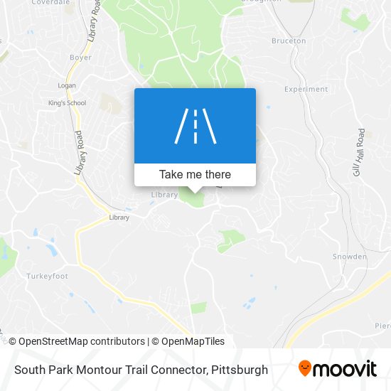 Mapa de South Park Montour Trail Connector