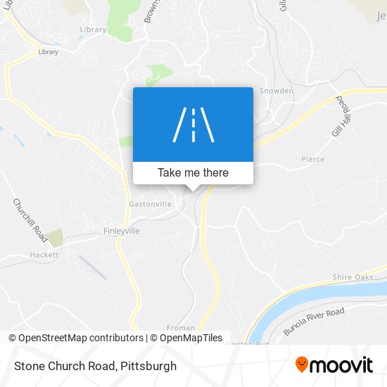 Stone Church Road map