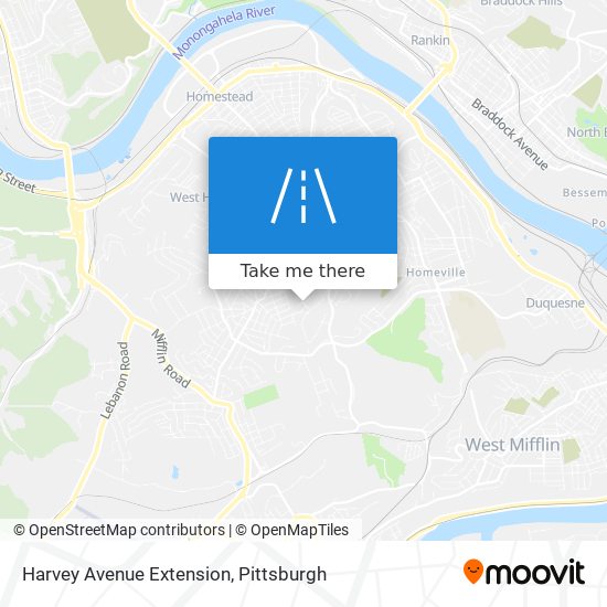 Mapa de Harvey Avenue Extension