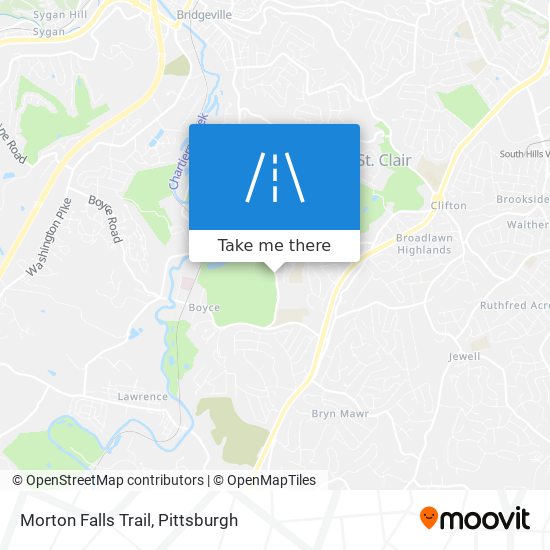 Morton Falls Trail map
