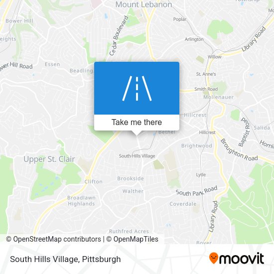 Mapa de South Hills Village