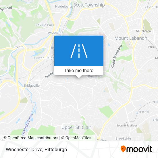 Winchester Drive map