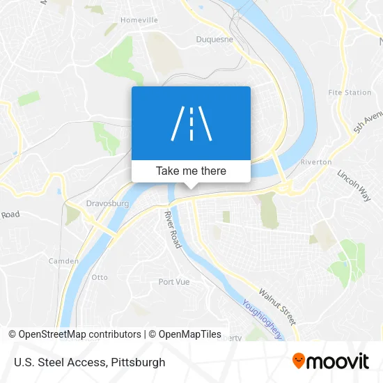 U.S. Steel Access map