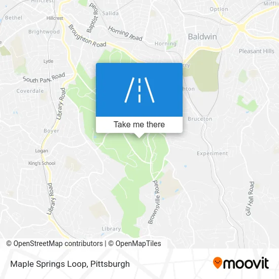 Maple Springs Loop map