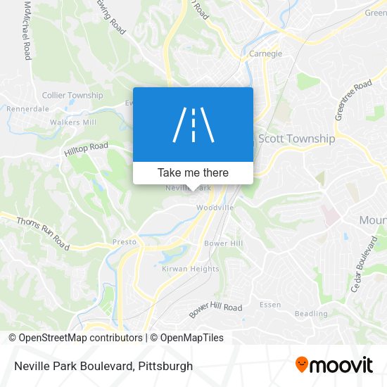 Neville Park Boulevard map