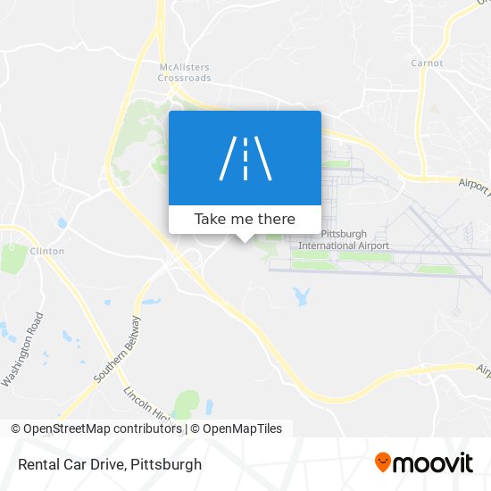 Rental Car Drive map