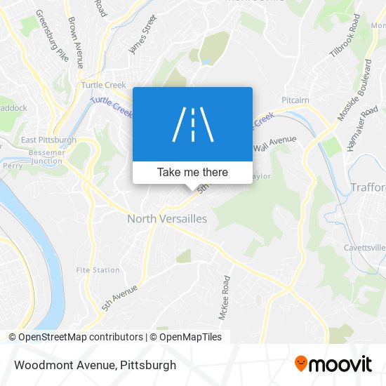 Mapa de Woodmont Avenue