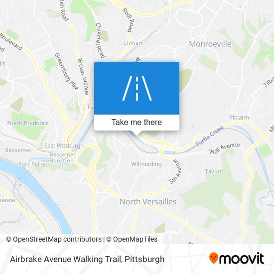 Mapa de Airbrake Avenue Walking Trail