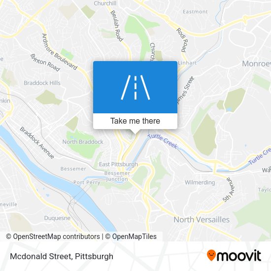 Mcdonald Street map