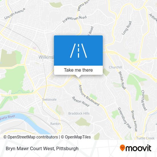 Mapa de Bryn Mawr Court West