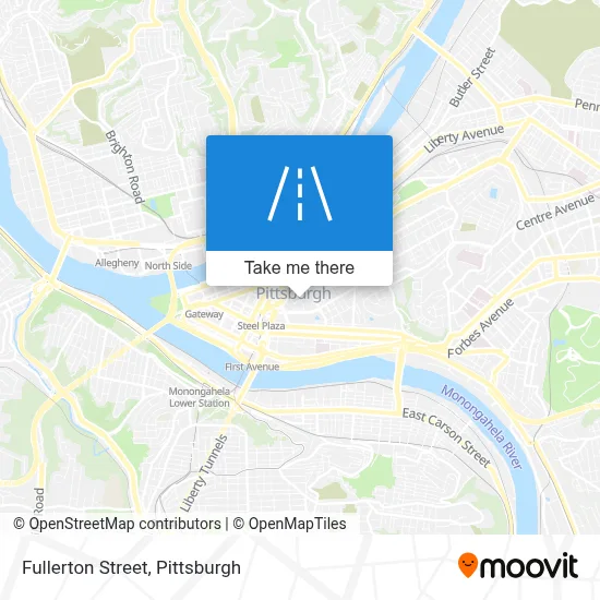 Fullerton Street map