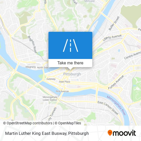 Mapa de Martin Luther King East Busway
