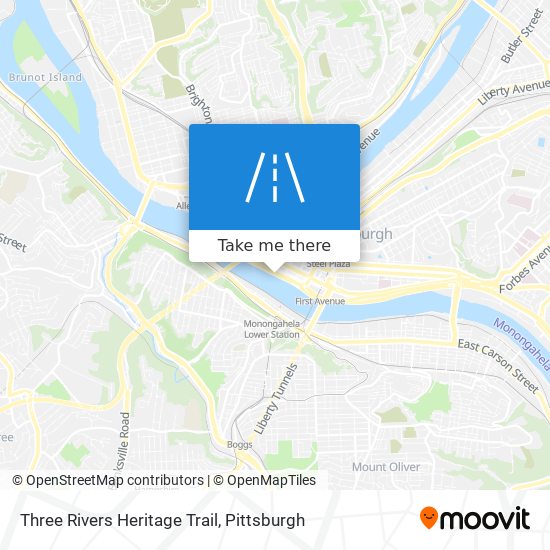 Mapa de Three Rivers Heritage Trail