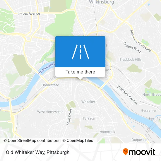 Old Whitaker Way map