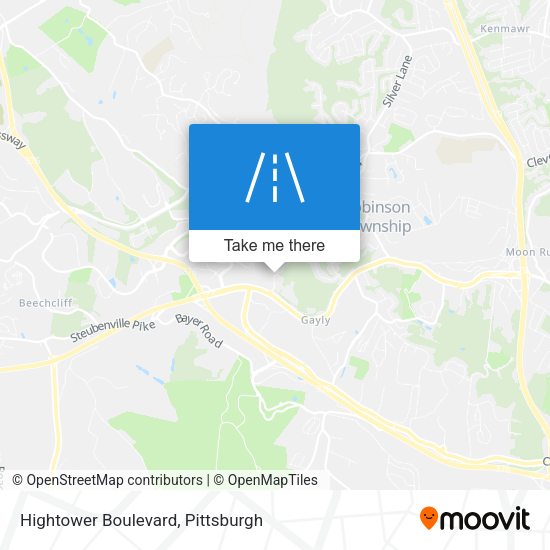 Hightower Boulevard map