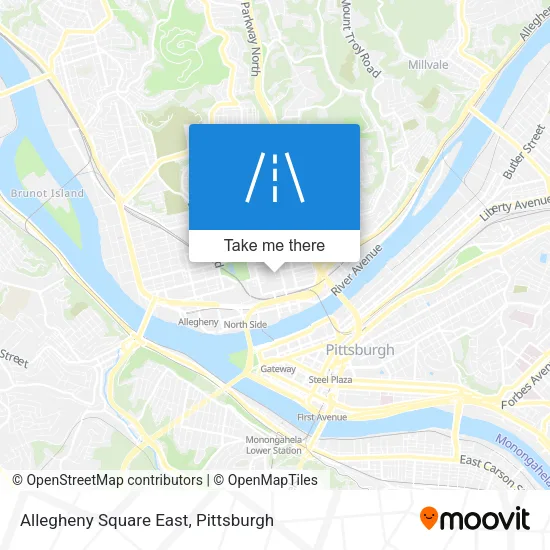 Allegheny Square East map