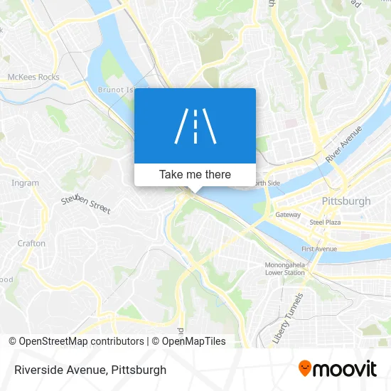 Riverside Avenue map