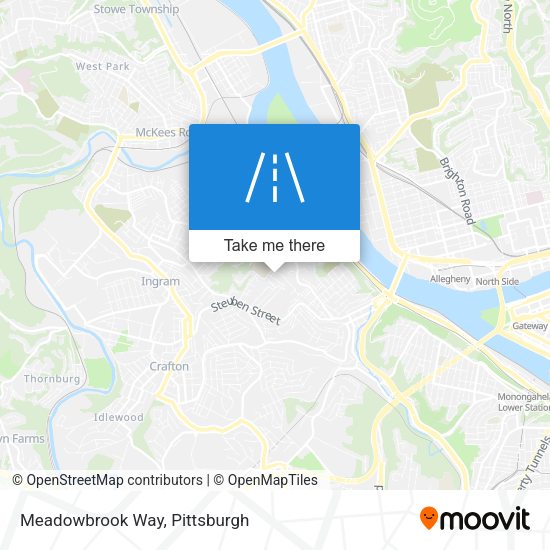 Meadowbrook Way map