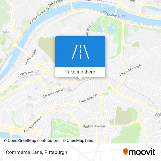 Commerce Lane map